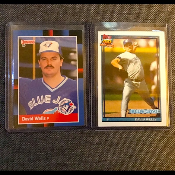 David Wells 1988-99 2 card set Donruss & Topps 40th Anniversary - Picture 1 of 2